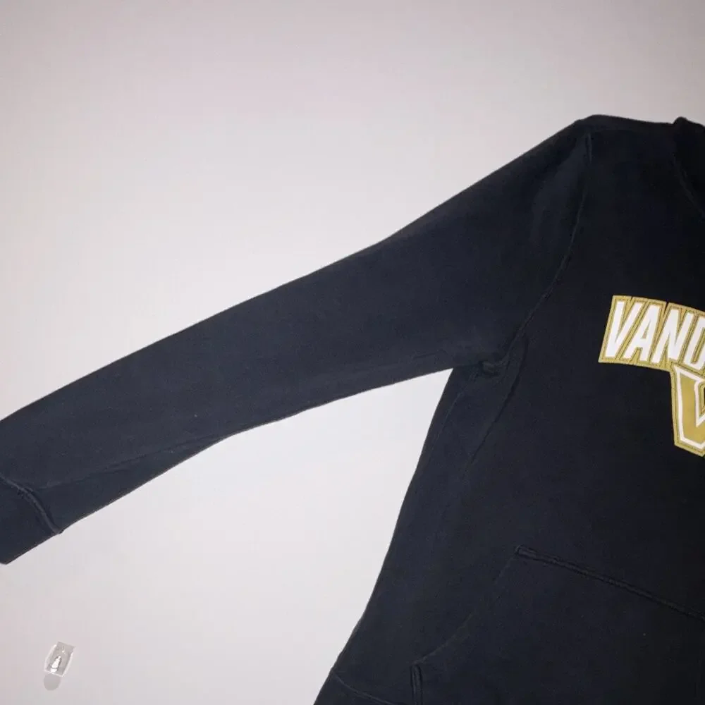 Nike Vanderbilt Commodores Pullover Hoodie Sweatshirt Black Gold White Size XL